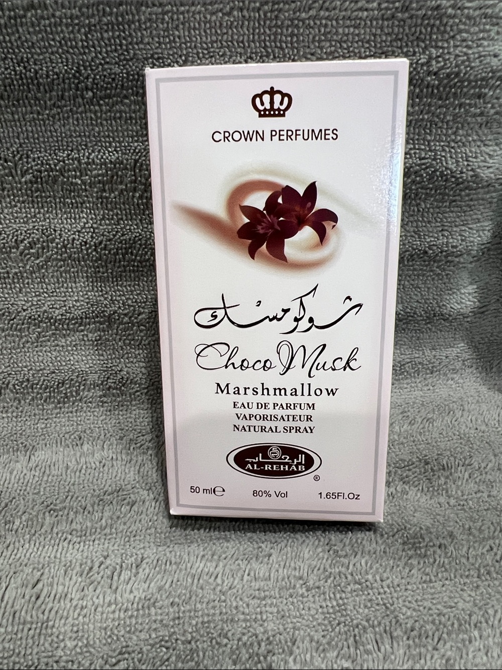 Rehab Choco Musk Marshmallow - White with Deep Maroon Floral Accent